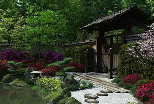 ворота в японский сад