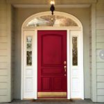 выбор цвета для входной двери красный цвет