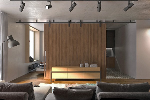 Красивые квартиры-студии. Дизайн интерьера. | tobehome